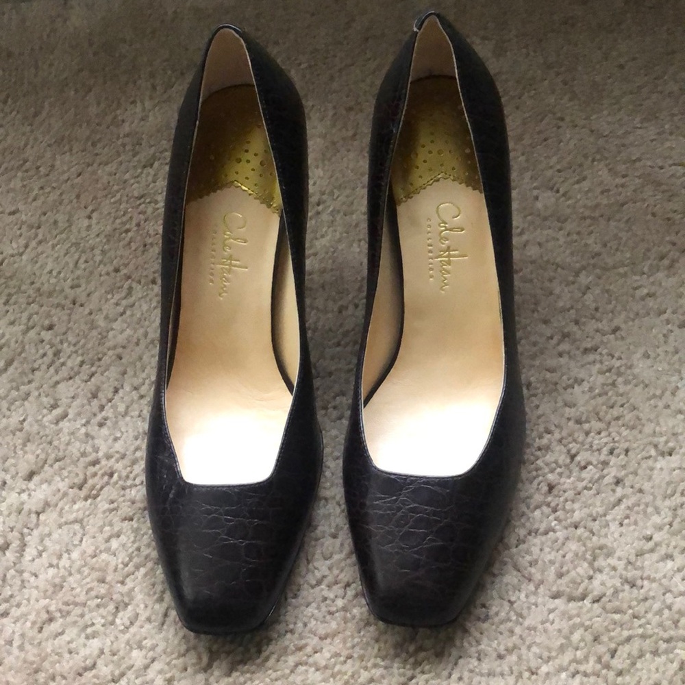 Cole Haan Brown Animal Print Heels